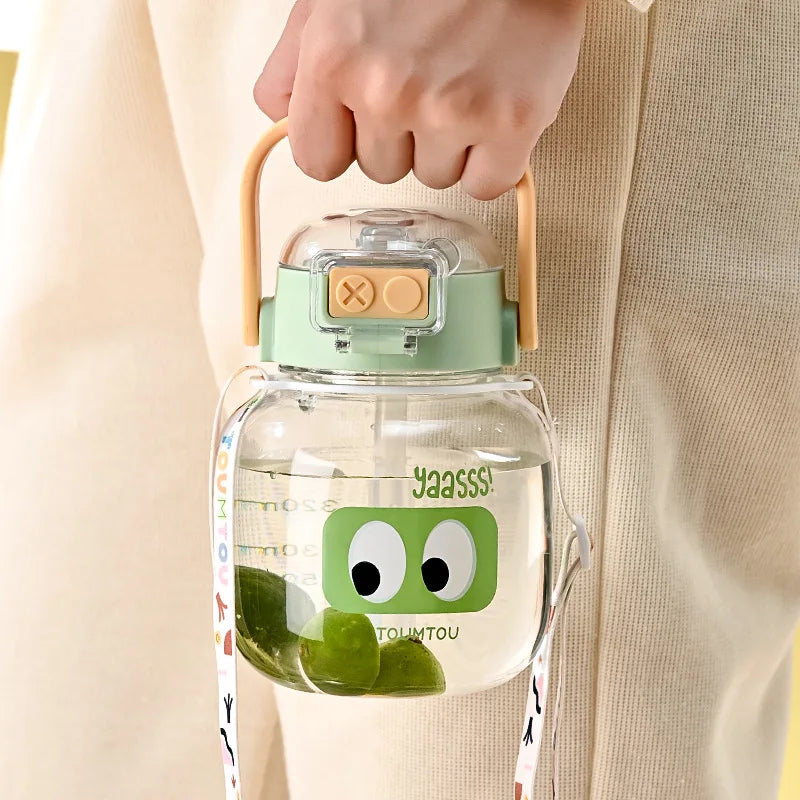 High-Appearance PC Water Bottle Cartoon Dual-Use Kettle Boys & Girls