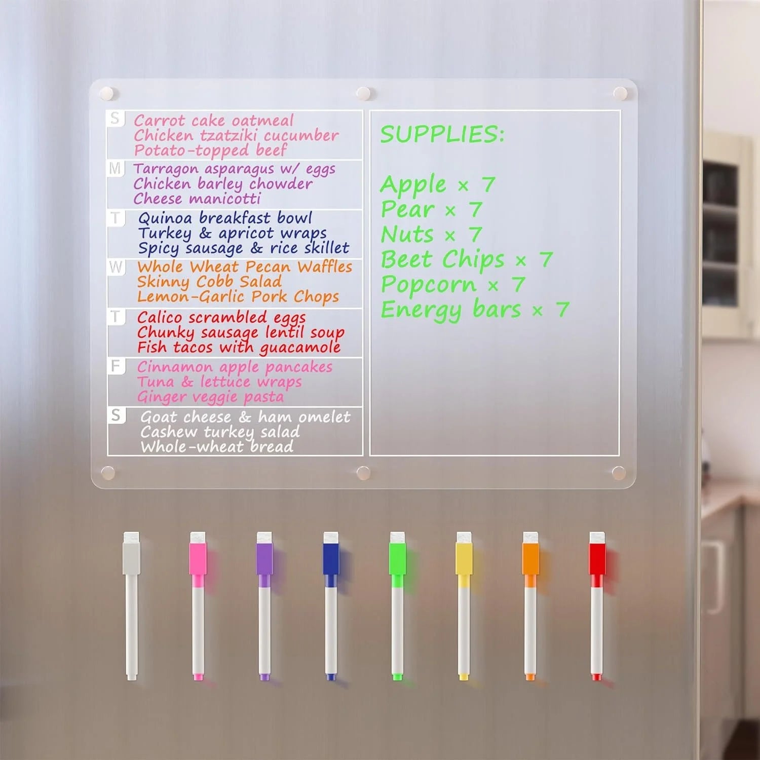 Magnetic Fridge Memo Planner Board