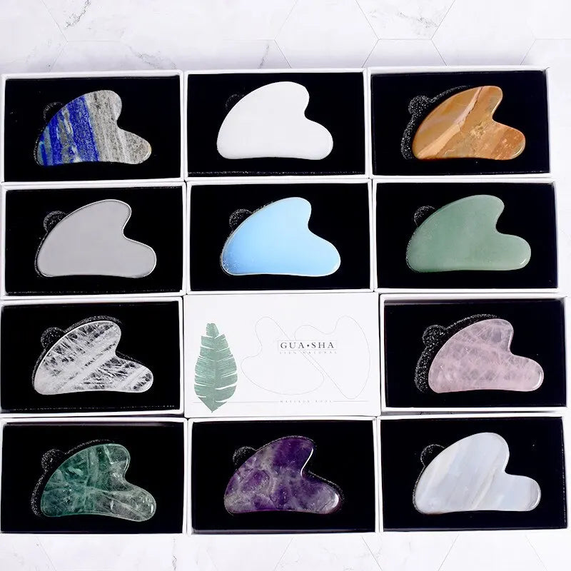 Wholesale White Rose Quartz Gua Sha Set
