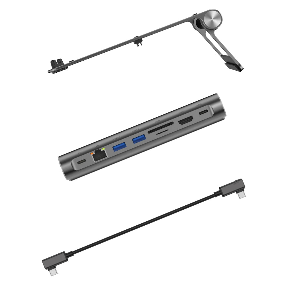 Wiwu 7-Port Hub & Laptop Stand Combo