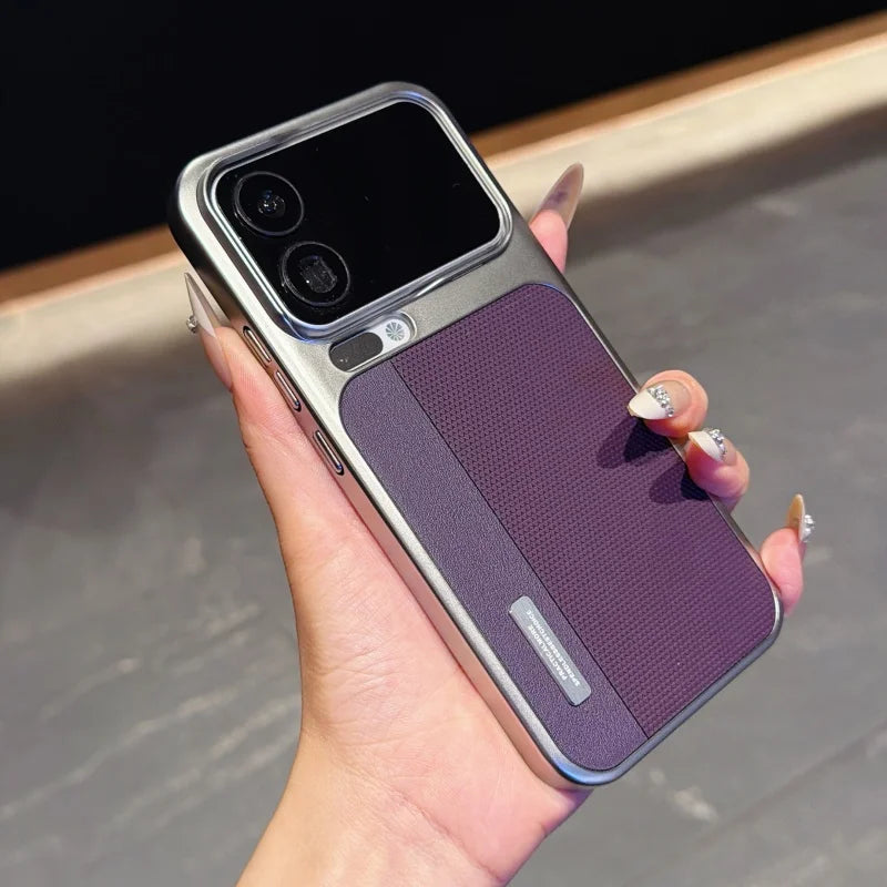 Business Ultra Thin Electroplating Leather Phone Case for Xiaomi