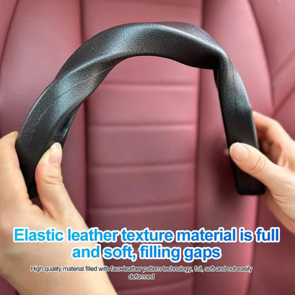 Car Seat Gap Filler – Leak-Proof Side Seam Plug Strip, Seatbelt Hole Drop Blocker Interior Kit