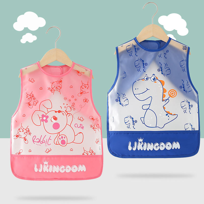 Waterproof Cartoon TPU Baby Bib | Easy Clean BPA-Free Feeding Bib