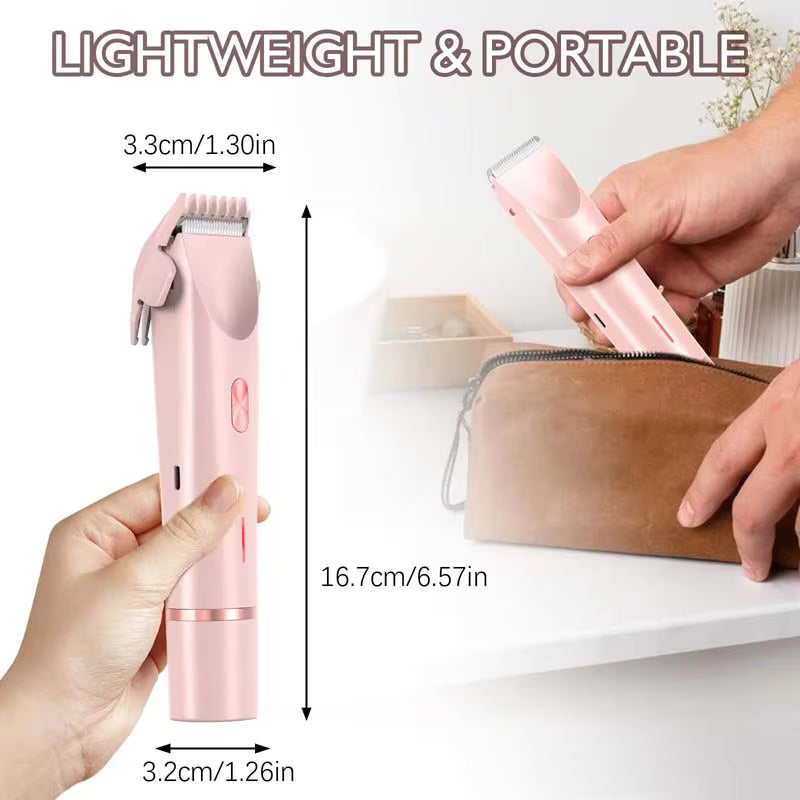 SilkGlide Mini Rechargeable Lady Shaver – Cordless Painless Hair Removal Razor