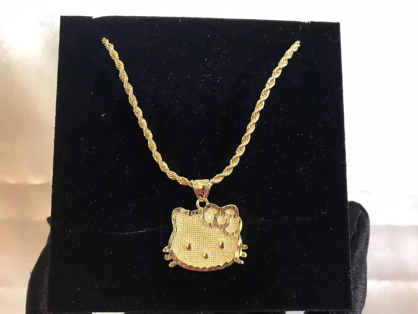 18k Gold Plated Cat Necklace