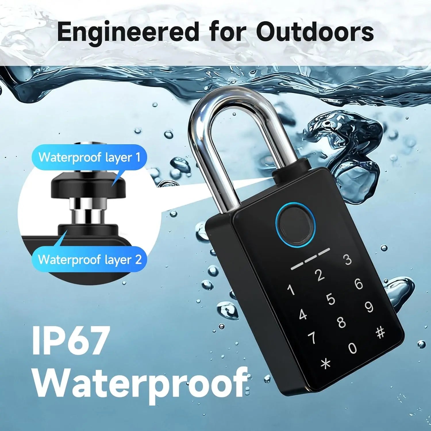 SafetyTuya Smart Locker Lock Password Combination Code Number Key