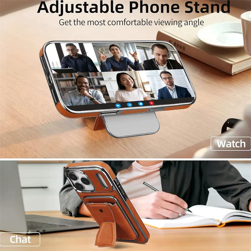 2 in 1 Detachable Wallet Phone Case With Magnetic Card Holder