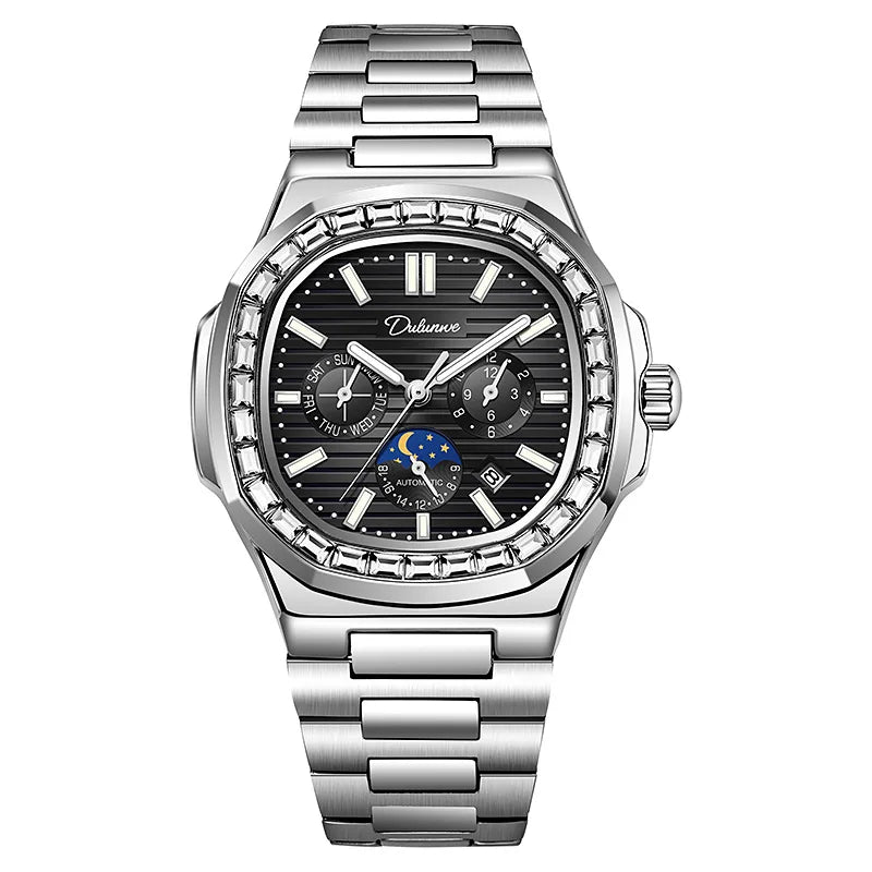 Dulunwe  Diamond Luminous Automatic Men's Watch