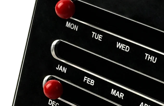 Memphis Style Acrylic Perpetual Calendar