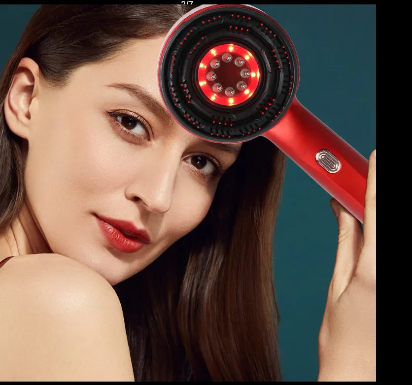 Travel Cordless Electric Scalp Massager Brush Handheld Hair Oil