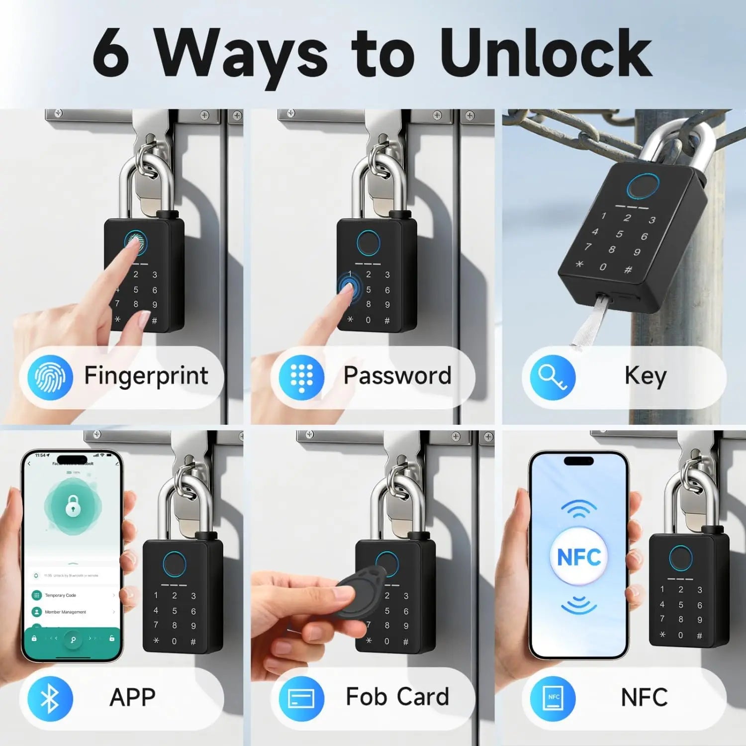 SafetyTuya Smart Locker Lock Password Combination Code Number Key
