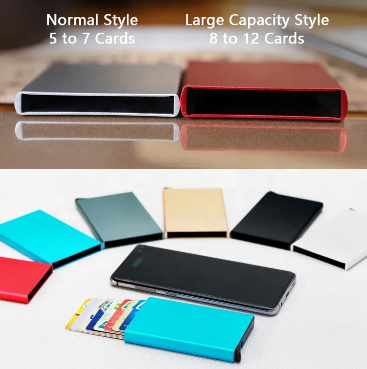 Factory Direct 10 Cards Large Capacity Automatic Aluminum RFID