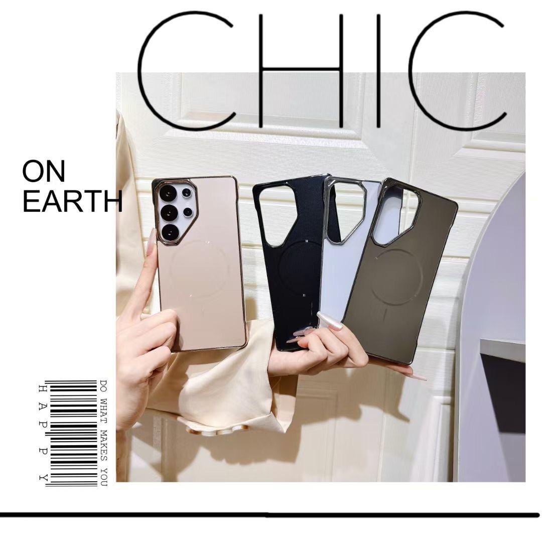 Japanese & Korean AG Fine Sand Magnetic Suction Case for Samsung – Matte Shockproof Magnetic Cover