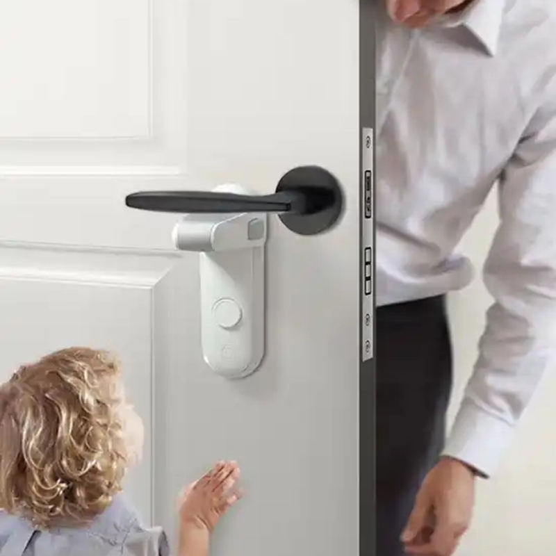 New Little Chicks Child Safety Door Handle Lock – Easy Install Baby Proof Lever Lock