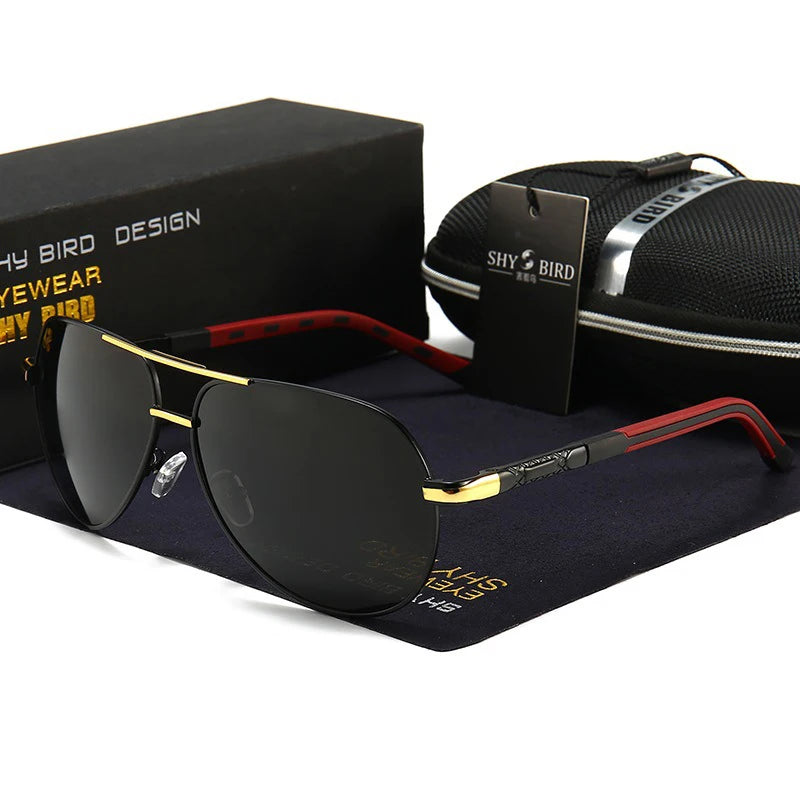 Men's Alloy Framed Polarized Toad Sunglasses