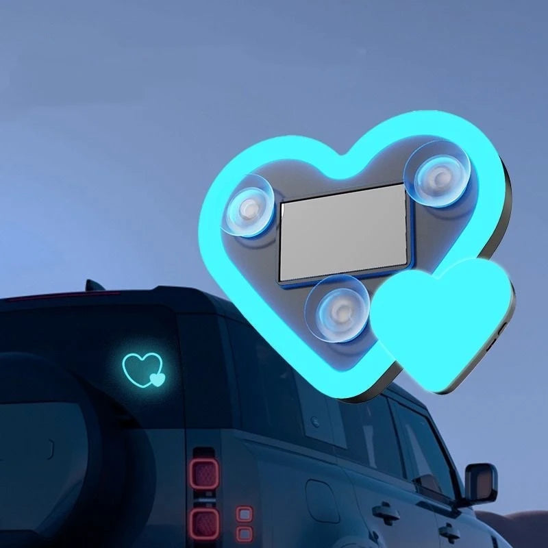P5 Universal Decorative Light Heart - Shaped Car Safety Adjustable