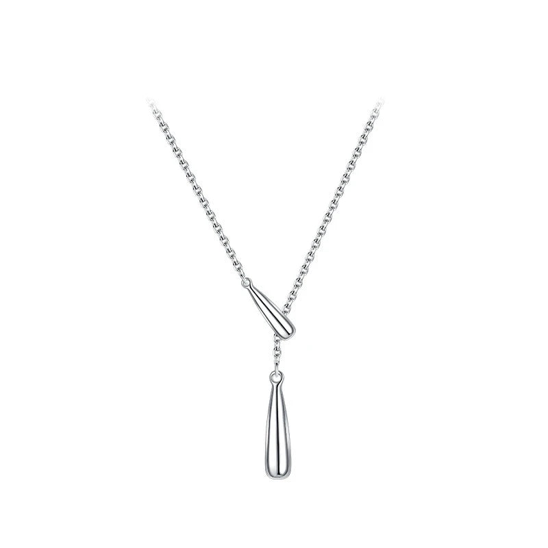 Silver Water Drop Luxury Necklace