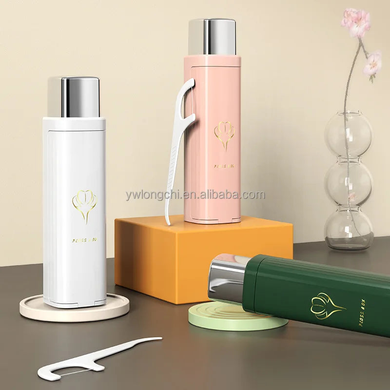 Newest Fashion Automatic Portable Ejection Dental Floss Stick