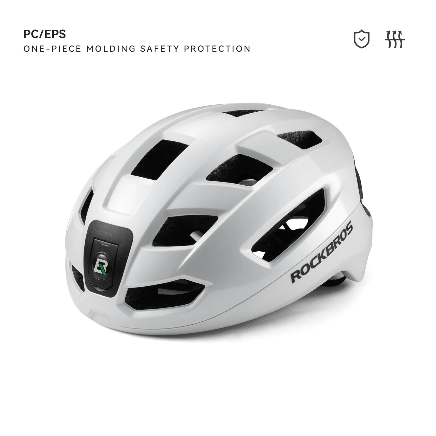 ROCKBROS Helmet with Lights & Remote Control