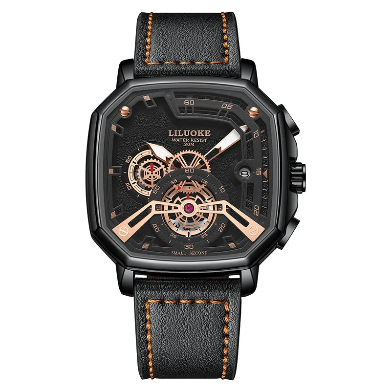 LILUOKE Man Watch Quartz Movement Waterproof Watches for Man Summer Watch Rejos Classic Model