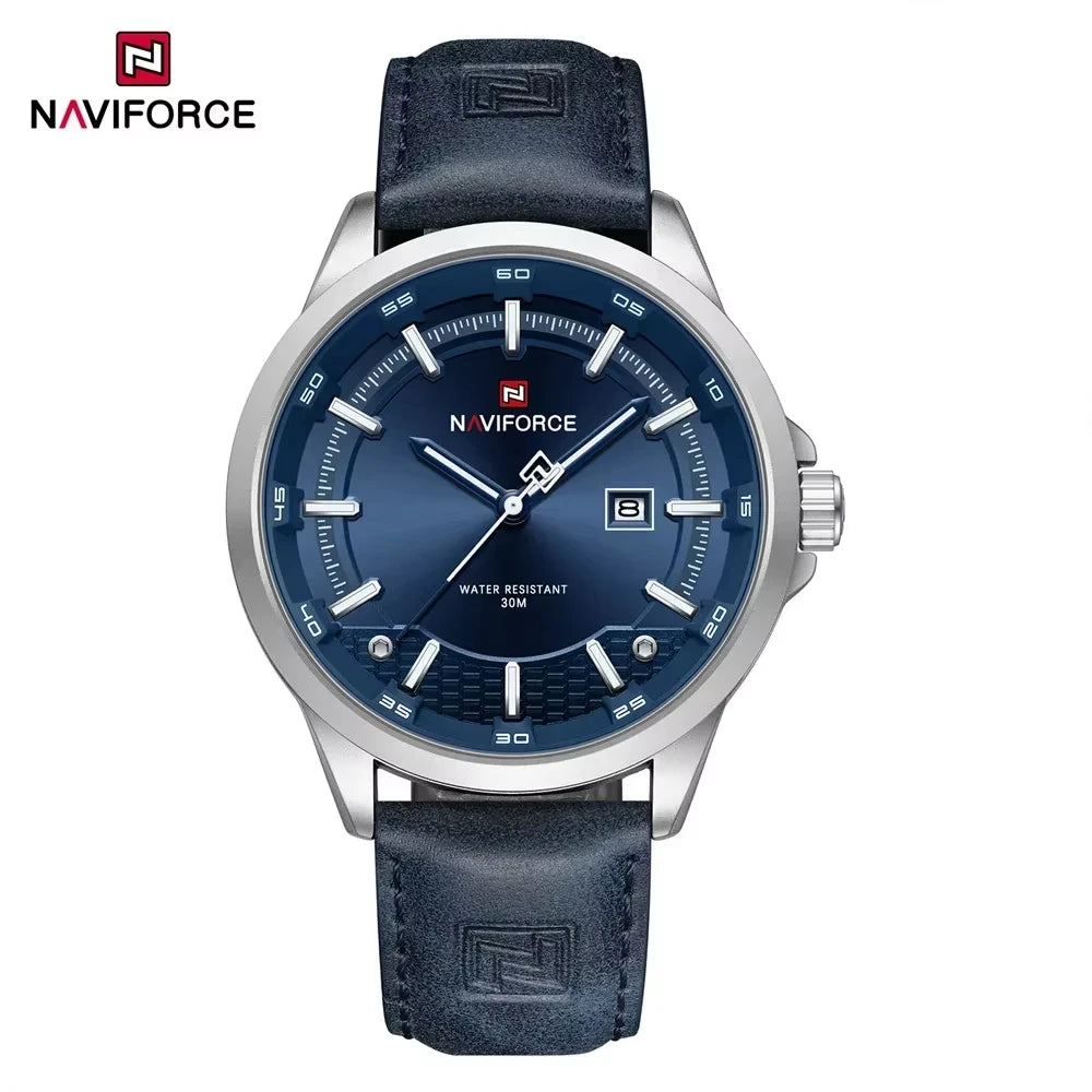 NAVIFORCE Men's Luxury Sport Leather Watch