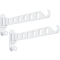 Wall-Mounted Laundry Drying Rack – Movable Storage Hanger with Hooks