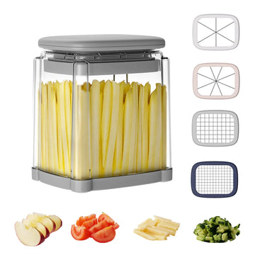 4-Blade Stainless Steel Vegetable Slicer & Chopper