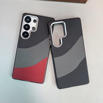 Luxury Ultra Thin Matte Carbon Fiber Magnetic Phone Case – Shockproof Slim Protective Cover for Samsung