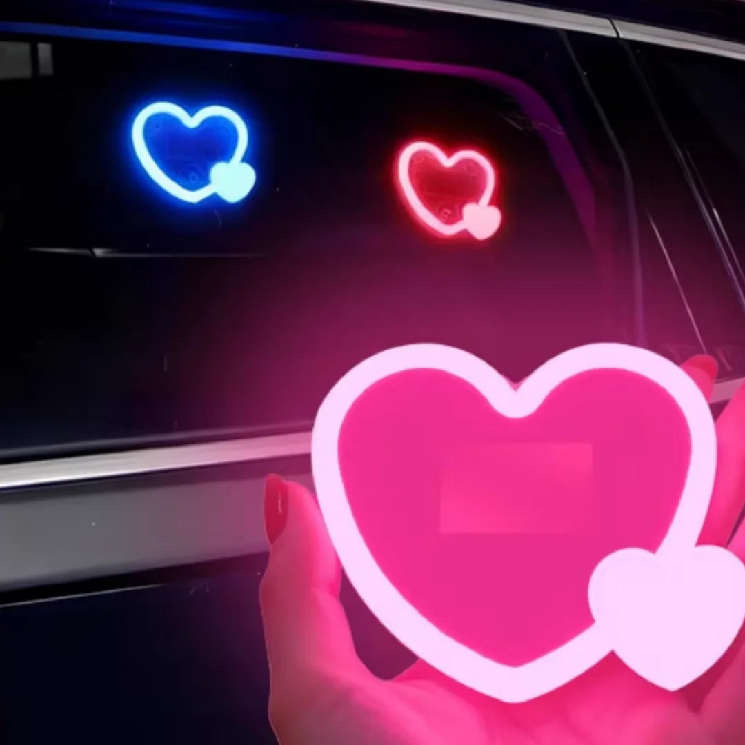 P5 Universal Decorative Light Heart - Shaped Car Safety Adjustable