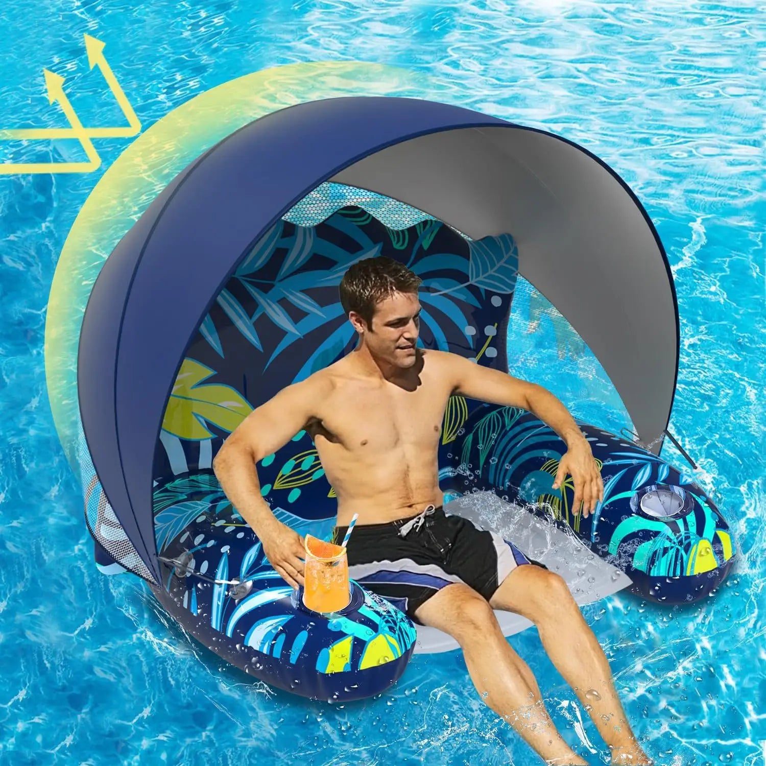 Ready Stock Promotional Inflatable Swimming Pool Floating Bed PVC