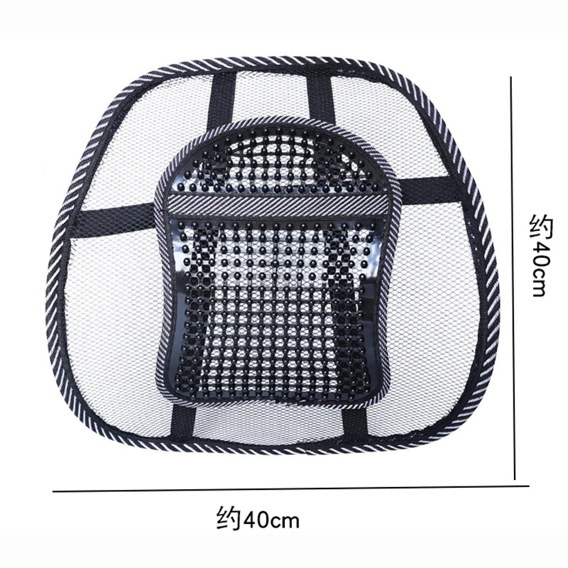 Durable Mesh Lumbar Support Cushion for Car & Office