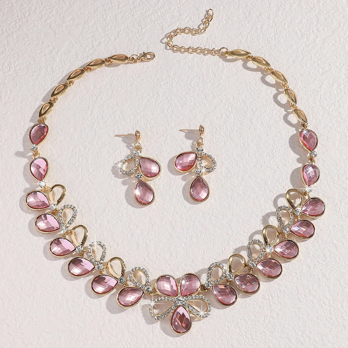 Luxury Diamond Water Drop Pendant Necklace