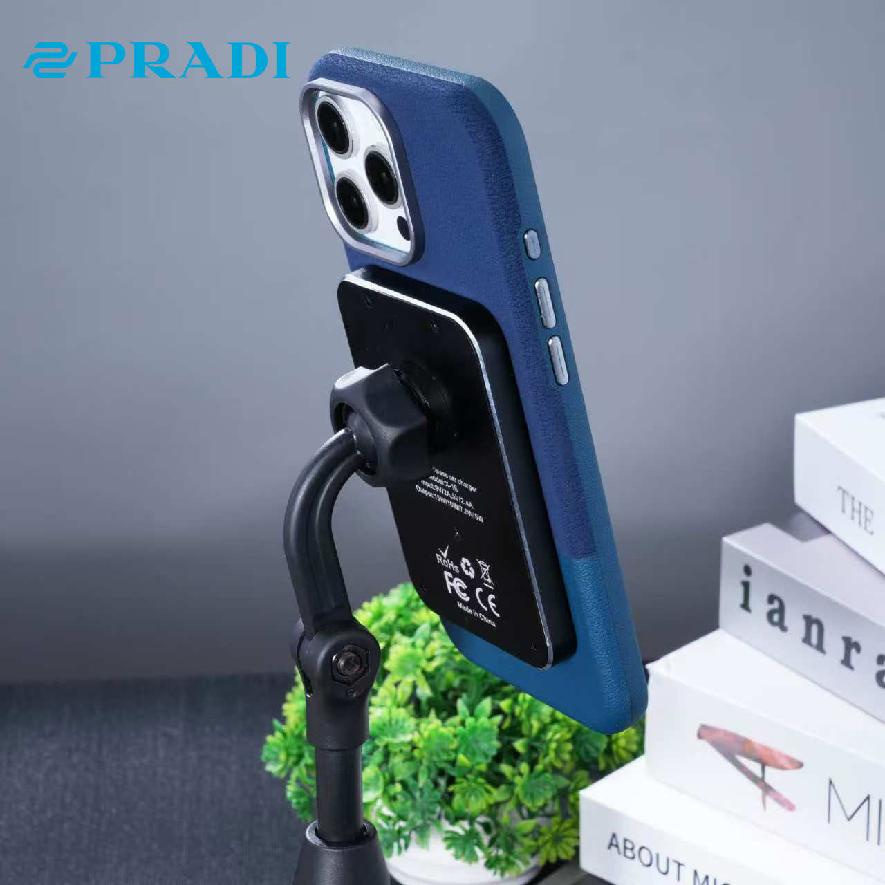 Magnetic Wireless iPhone Case –  Leather + TPU/PC Half-Full Cover, Compatible with iPhone 12–16 Pro Max