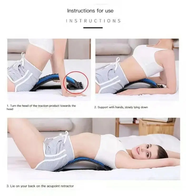 New 4 Level Neck Stretcher Massage Apparatus Magnetotherapy Back