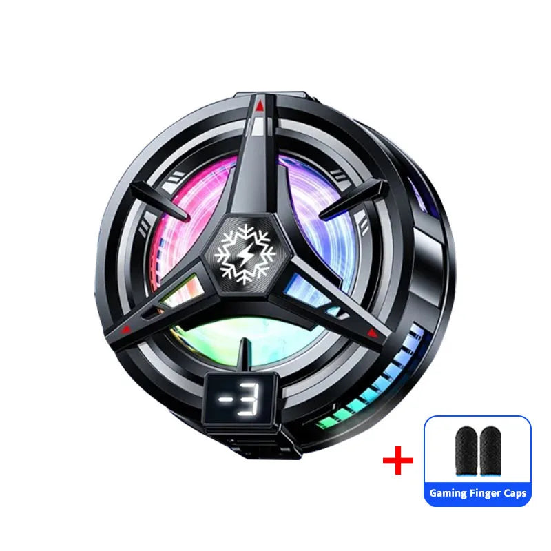 Three Gears Adjustable Magnetic Suction Mobile Phone Cooler Back Clip