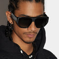 Men's Retro Square Sunglasses Large Frame Unisex Custom Logo