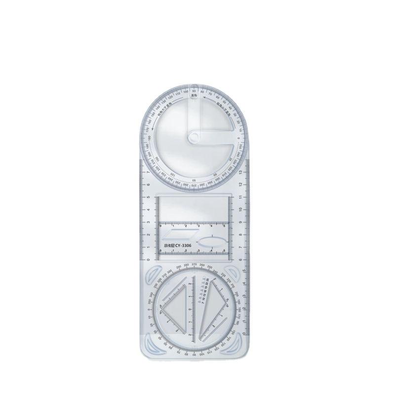 Bview Art Student Plastic Ruler – Square & Geometric Figure Rulers