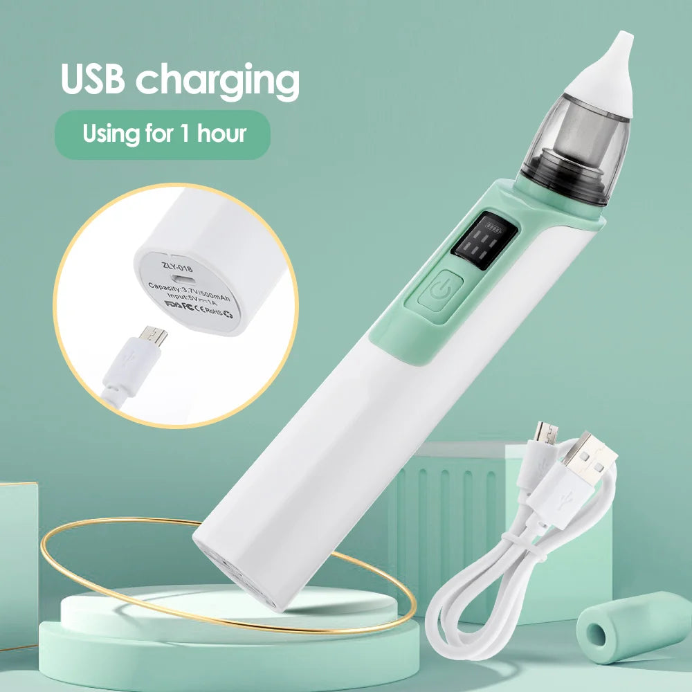 Custom Logo Smart Electric Baby Nose Suction Cleaner Electric Nasal