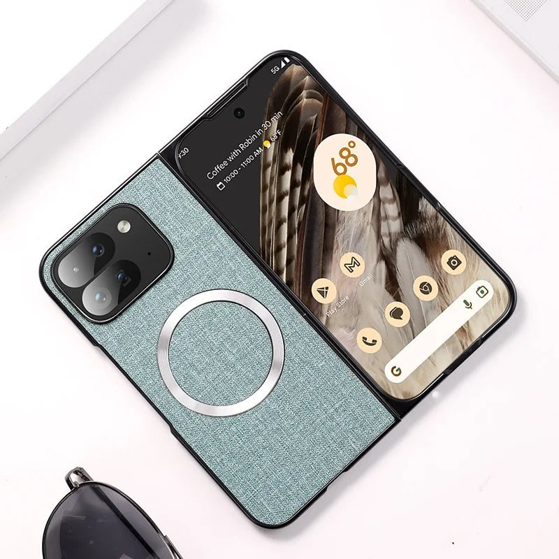 Luxury Cloth Pattern Magnetic Case for Google Pixel