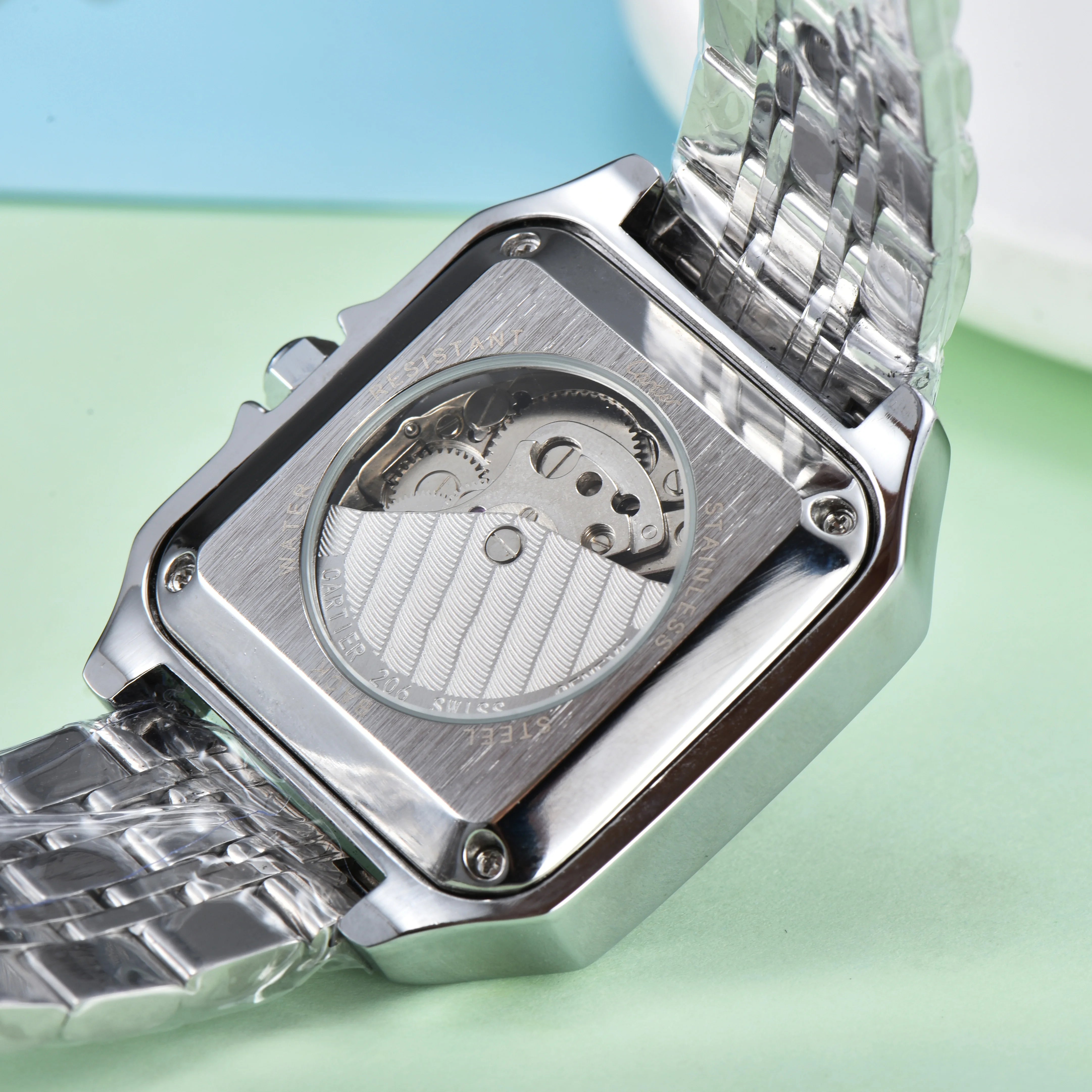 Men's Luxury Mechanical Square Watch