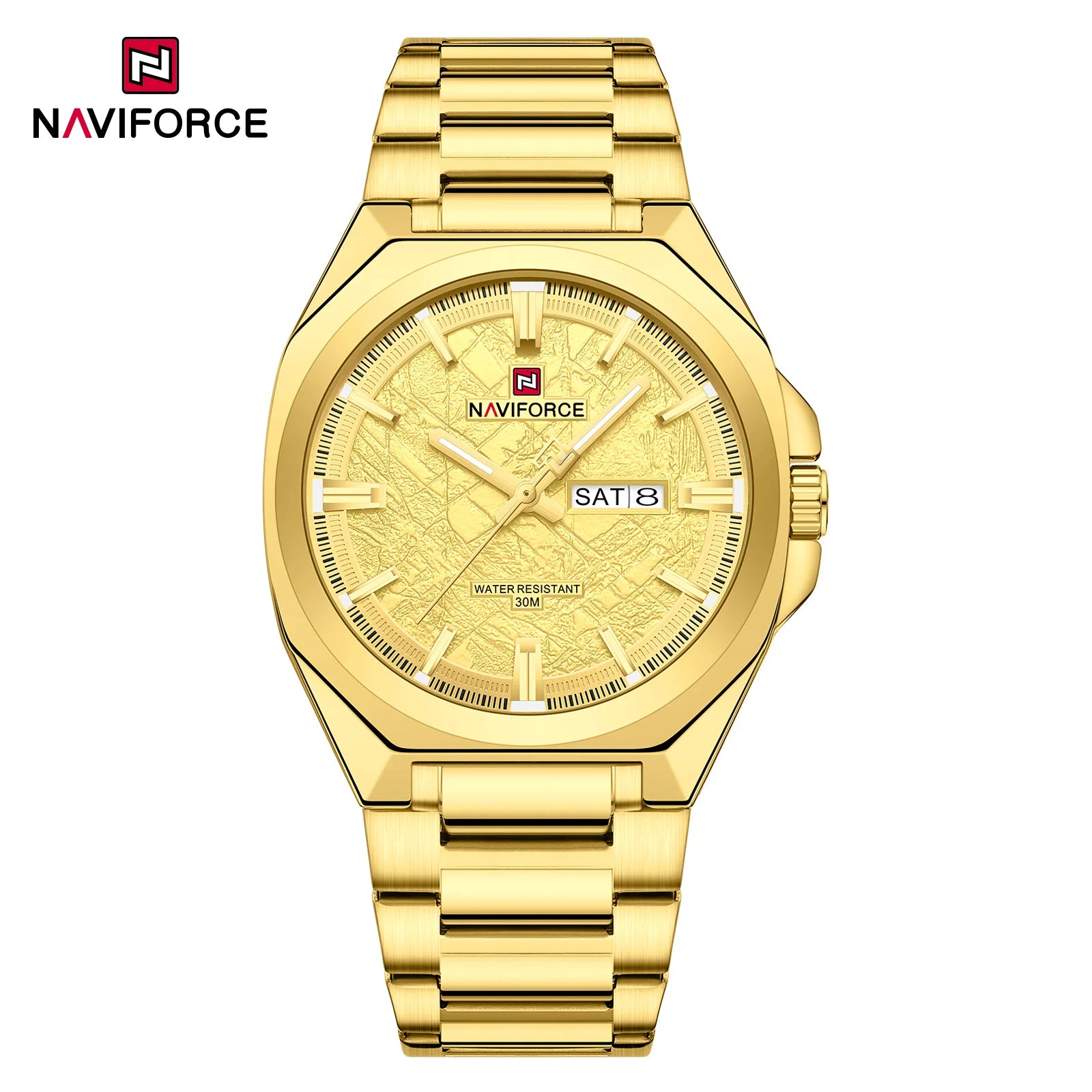 Naviforce Men's Luxury Quartz Watch with Calendar