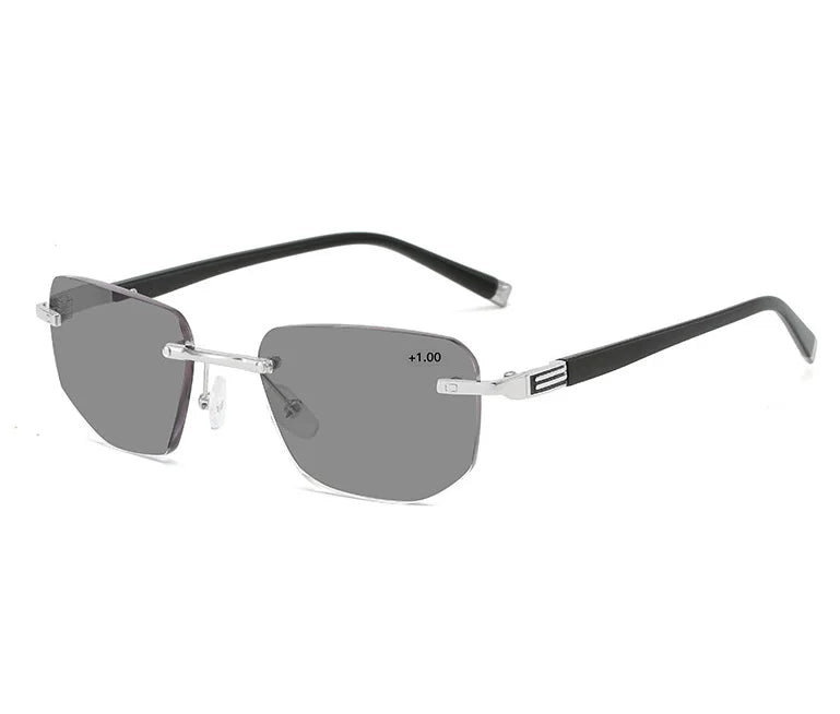 Gold Frame Photochromic Multifocal Sun Readers