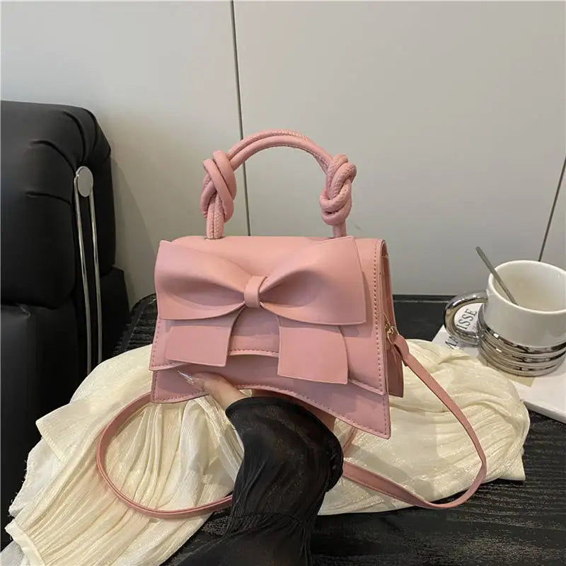 Autumn New Simple Solid Color Portable Shoulder Small Square Bag