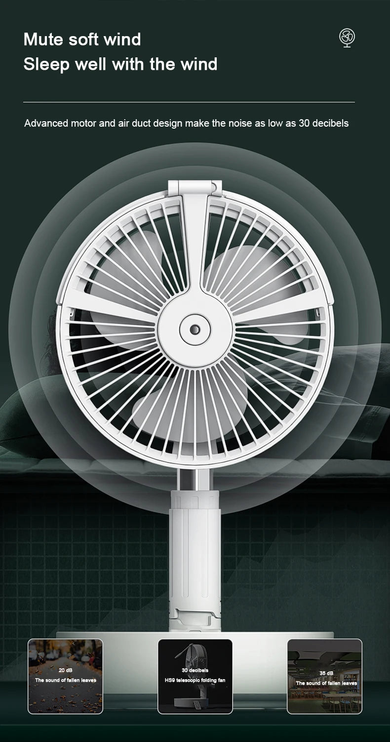 Folding Telescopic 5-in-1 Smart Fan