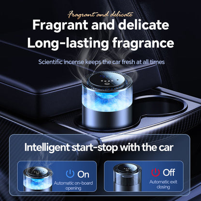 Car Aroma Spray Diffuser – Cloud Landscape Design, Lasting Fragrance, Ambient Light