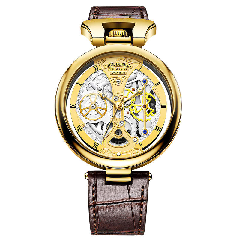 Luxury Waterproof Tourbillon Skeleton Watch