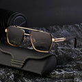 Metal Double Bridge Frame UV Protection Shades Sun Glasses Sunglasses for Men