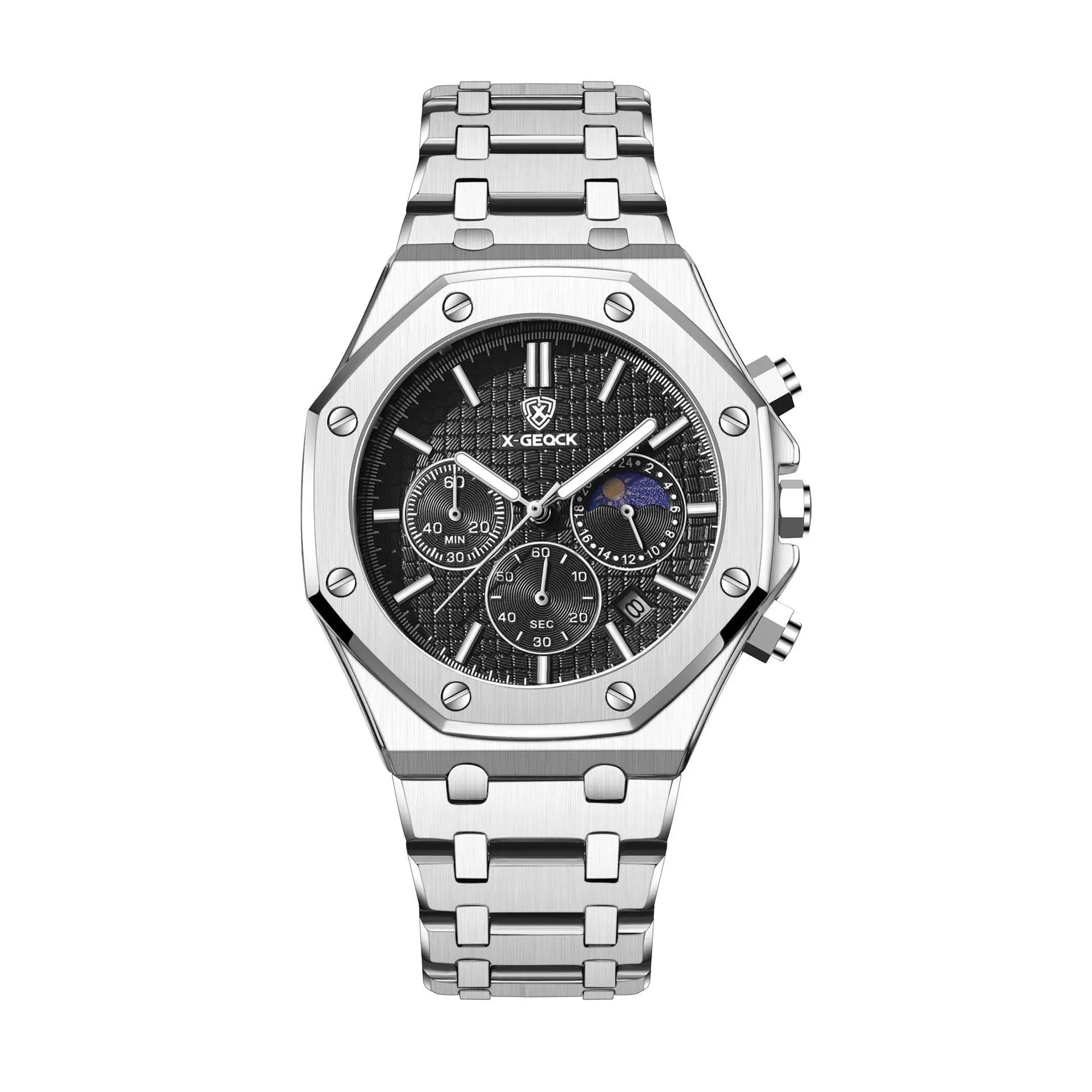 Luxury Moon Phase Mechanical Men's Watch