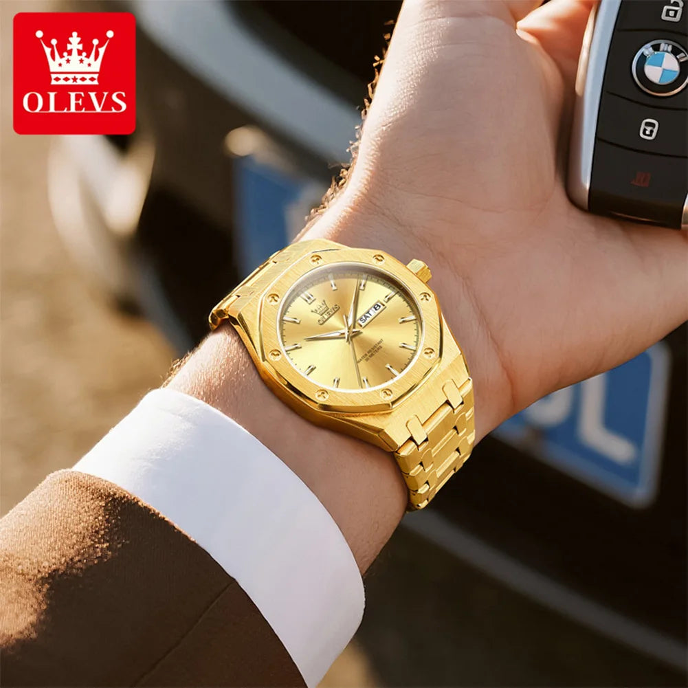 OLEVS Luxury Waterproof Quartz Watch