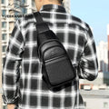 PU Leather Crossbody Bag with Zipper Closure